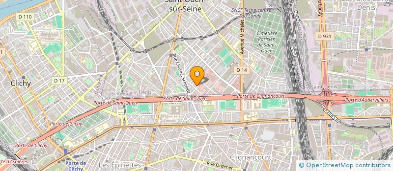 localisation de l'entreprise MONSIEUR BORIS RODRIGUE NKOUANKEM à SAINT-OUEN-SUR-SEINE