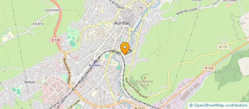 localisation de l'entreprise MONSIEUR BORIS STENOU à AURILLAC
