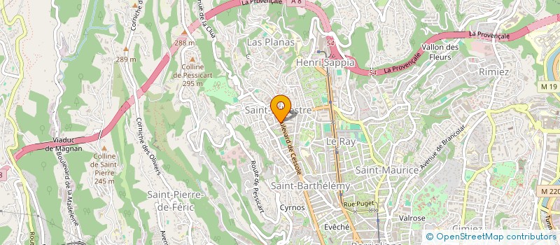 localisation de l'entreprise MONSIEUR BORIS SYLVAIN  NICE