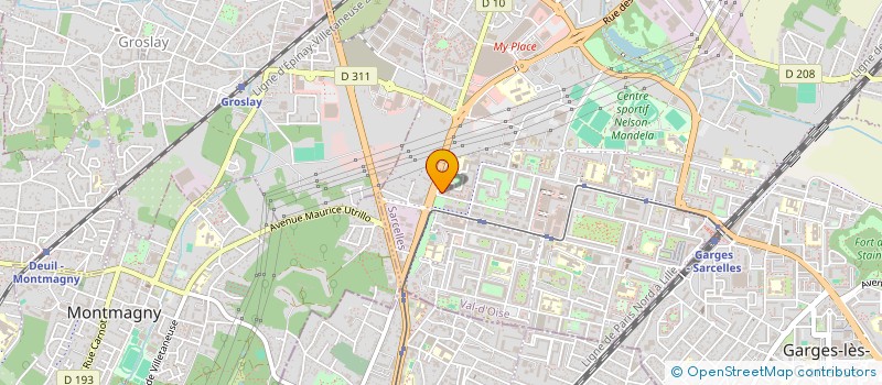 localisation de l'entreprise MONSIEUR BORIS TAKAM MBOBDA  SARCELLES