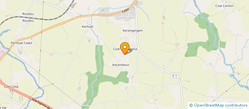 localisation de l'entreprise MONSIEUR BORIS TOSTIVINT  MELGVEN