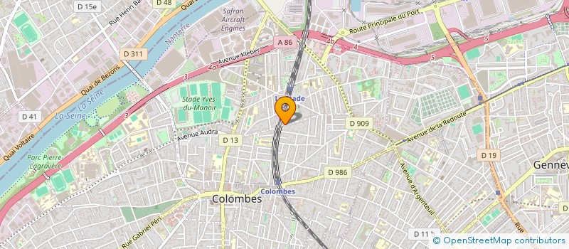 localisation de l'entreprise MONSIEUR BORIS TROUILLARD  COLOMBES