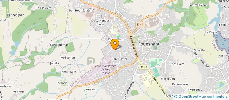 localisation de l'entreprise MONSIEUR BORIS VIDAL à FOUESNANT