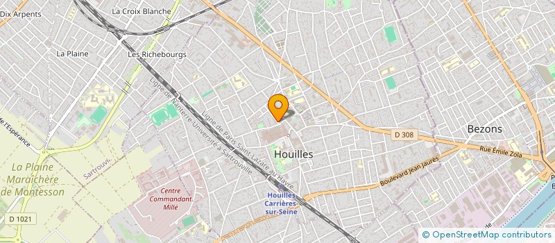 localisation de l'entreprise MONSIEUR BORREL GOKOU GAKONO  HOUILLES