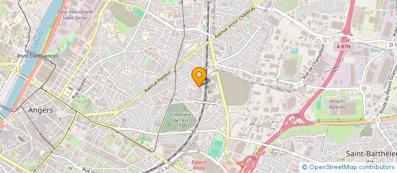 localisation de l'entreprise MONSIEUR BORYS GUDNIN  ANGERS