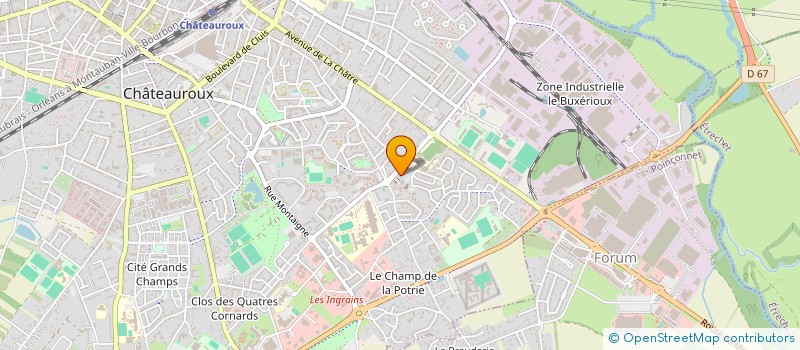 localisation de l'entreprise MONSIEUR BOUA KONATE à CHATEAUROUX
