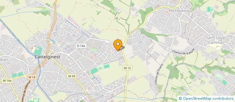 localisation de l'entreprise MONSIEUR BOUABDALLAH MOHAMMED SBA  CASTELGINEST