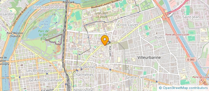 localisation de l'entreprise MONSIEUR BOUABDALLAH SENOUCI  VILLEURBANNE