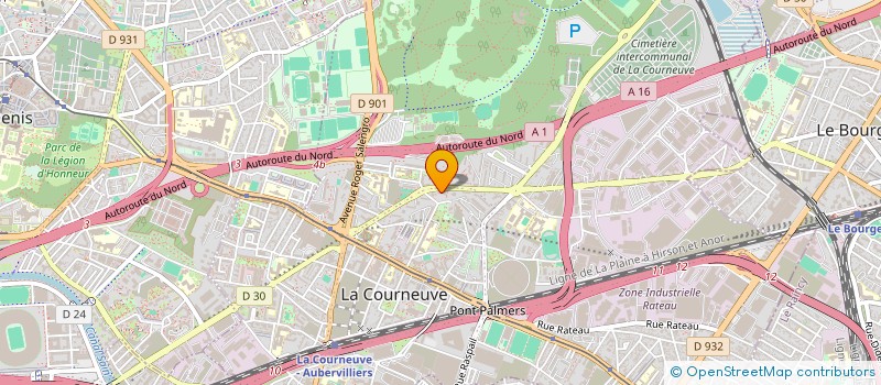 localisation de l'entreprise MONSIEUR BOUABDELLAH AKKACHE à LA COURNEUVE