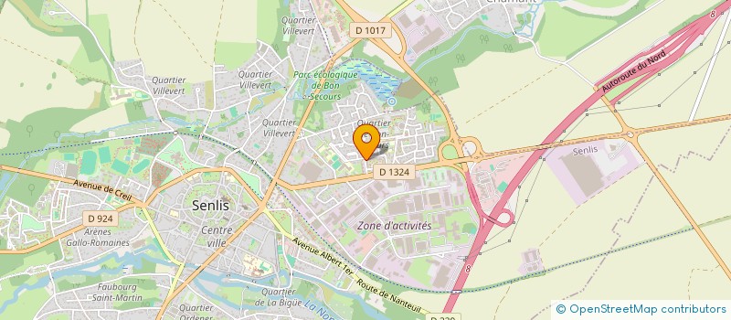 localisation de l'entreprise MONSIEUR BOUABDELLAH REGUIEG  SENLIS