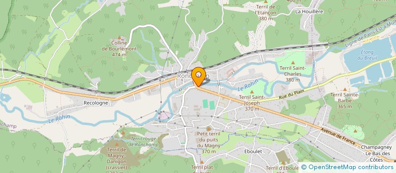 localisation de l'entreprise MONSIEUR BOUALAM ALIANE  RONCHAMP