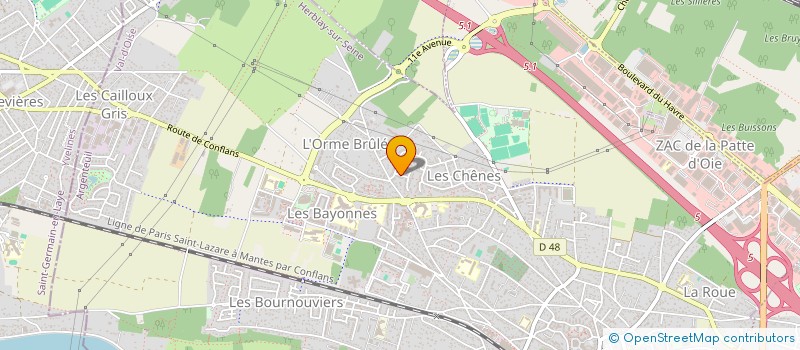 localisation de l'entreprise MONSIEUR BOUALAM BOUHENACHE  HERBLAY-SUR-SEINE