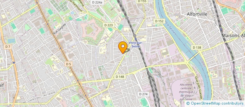 localisation de l'entreprise MONSIEUR BOUALEM BAZOUCHE  VITRY-SUR-SEINE