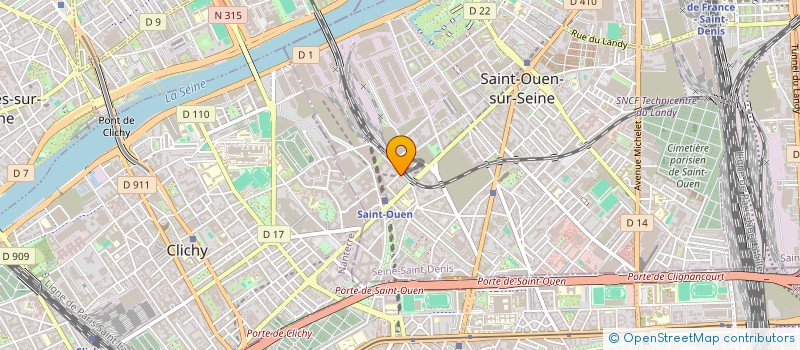 localisation de l'entreprise MONSIEUR BOUALEM BEDROUNE  SAINT-OUEN-SUR-SEINE