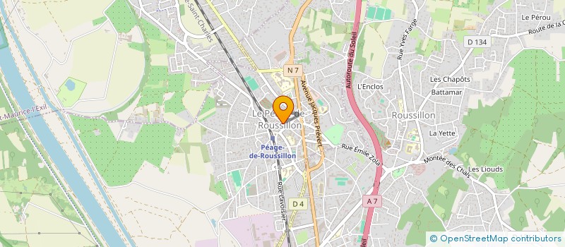 localisation de l'entreprise MONSIEUR BOUALEM BELHOULA  LE PEAGE-DE-ROUSSILLON