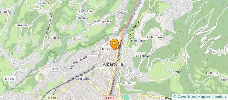 localisation de l'entreprise MONSIEUR BOUALEM GRIOUA  ALBERTVILLE