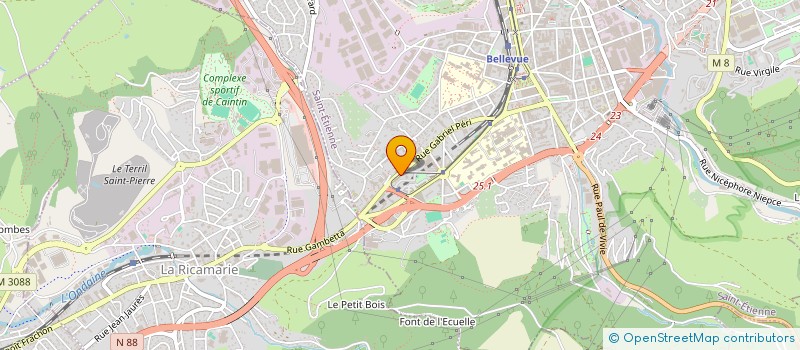 localisation de l'entreprise MONSIEUR BOUALEM TOUATI  SAINT-ETIENNE