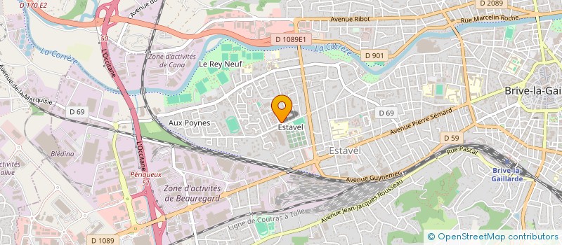 localisation de l'entreprise MONSIEUR BOUALLAL KECIR  BRIVE-LA-GAILLARDE