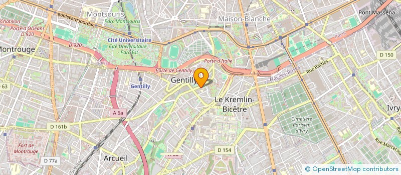 localisation de l'entreprise MONSIEUR BOUASRIA MEHDI à GENTILLY