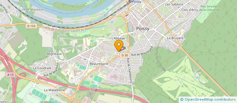 localisation de l'entreprise MONSIEUR BOUAZIZ BOUCHELLIG à POISSY