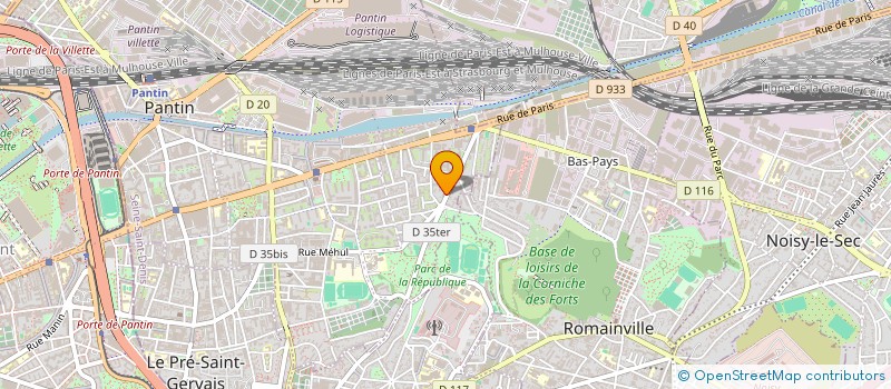 localisation de l'entreprise MONSIEUR BOUAZO BRICE ZADI  PANTIN