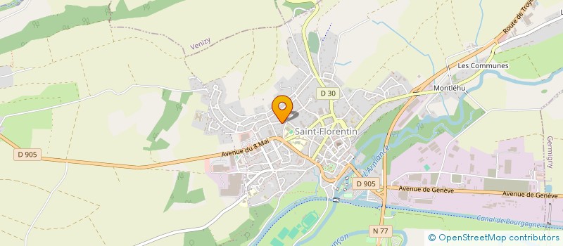 localisation de l'entreprise MONSIEUR BOUAZZA BENYAHIA  SAINT-FLORENTIN