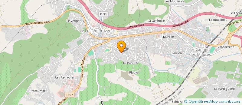localisation de l'entreprise MONSIEUR BOUAZZA MESSAOUDI à LE LUC