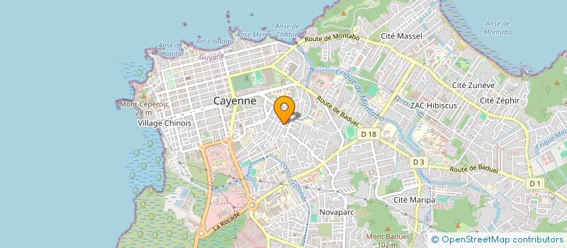 localisation de l'entreprise MONSIEUR BOUBA DRAME  CAYENNE