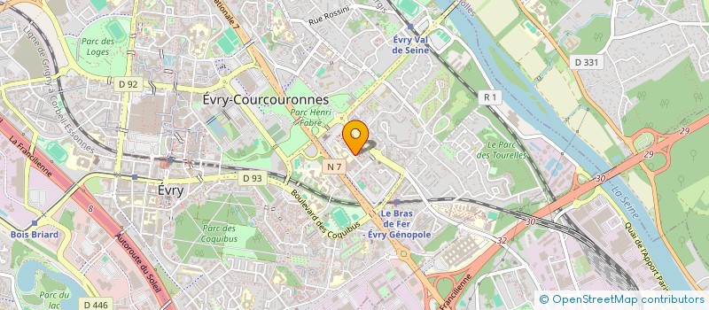 localisation de l'entreprise MONSIEUR BOUBACAR BADJI  EVRY-COURCOURONNES