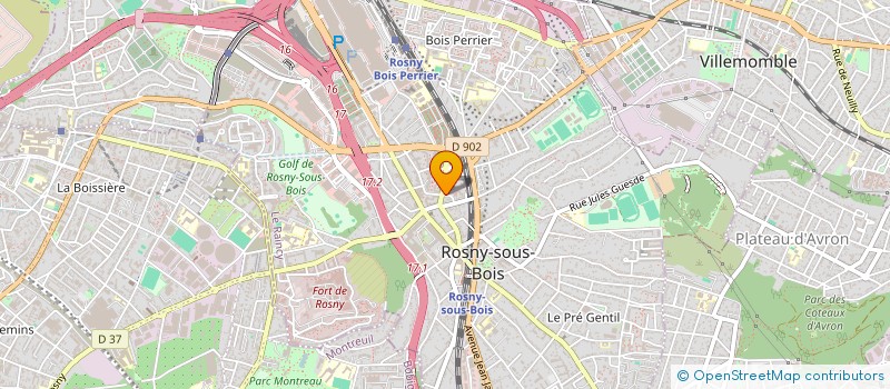 localisation de l'entreprise MONSIEUR BOUBACAR BARRY à ROSNY-SOUS-BOIS