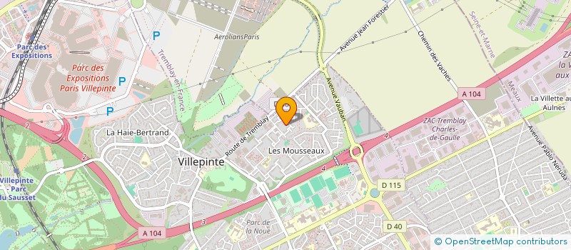 localisation de l'entreprise MONSIEUR BOUBACAR BARRY à VILLEPINTE