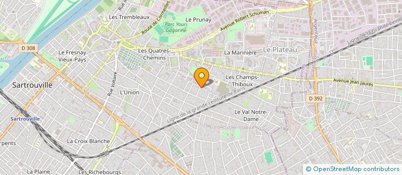 localisation de l'entreprise MONSIEUR BOUBACAR CAMARA à SARTROUVILLE
