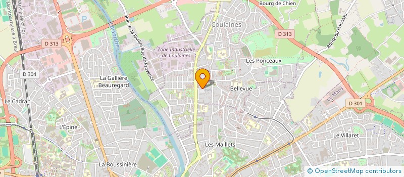 localisation de l'entreprise MONSIEUR BOUBACAR CAMARA  COULAINES