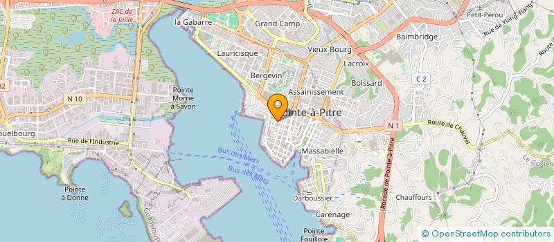 localisation de l'entreprise MONSIEUR BOUBACAR CONTE à POINTE A PITRE
