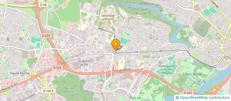 localisation de l'entreprise MONSIEUR BOUBACAR DIALLO  ANGERS