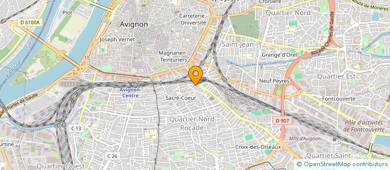 localisation de l'entreprise MONSIEUR BOUBACAR DIALLO  AVIGNON