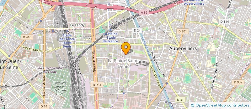 localisation de l'entreprise MONSIEUR BOUBACAR GASSAMA  AUBERVILLIERS