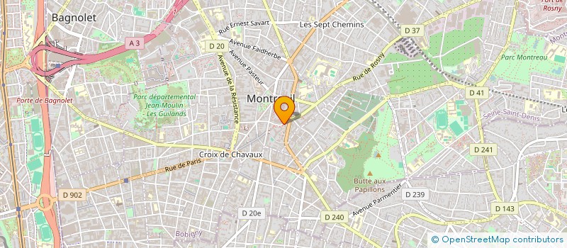 localisation de l'entreprise MONSIEUR BOUBACAR NIAGATE à MONTREUIL