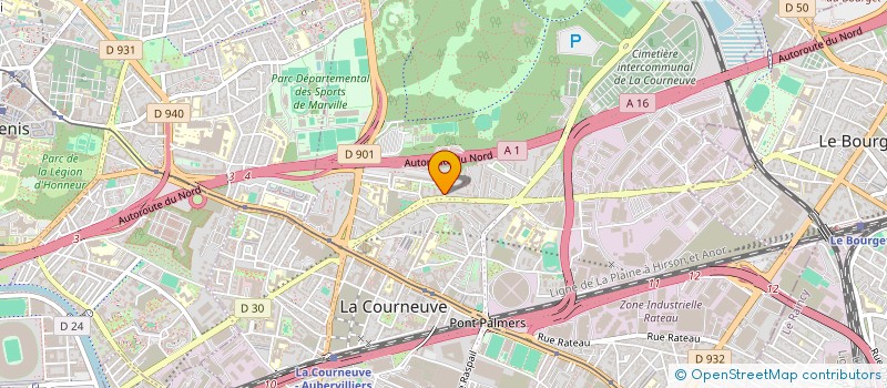 localisation de l'entreprise MONSIEUR BOUBACAR SANGARE à LA COURNEUVE