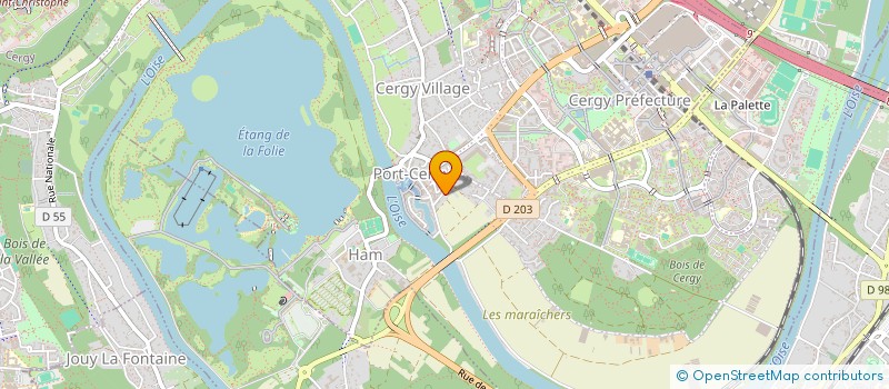 localisation de l'entreprise MONSIEUR BOUBACAR SOW  CERGY