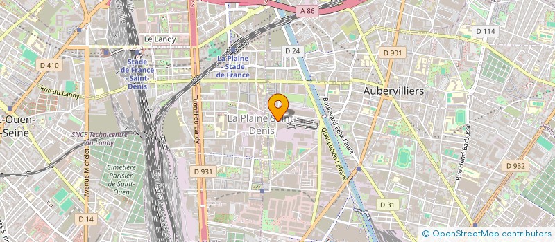 localisation de l'entreprise MONSIEUR BOUBACAR SOW à AUBERVILLIERS