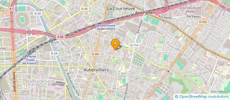 localisation de l'entreprise MONSIEUR BOUBACAR TOURE  AUBERVILLIERS