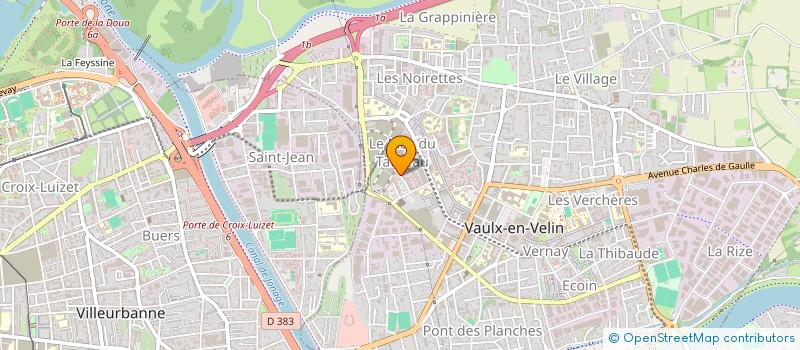 localisation de l'entreprise MONSIEUR BOUBACAR YAFFA  VAULX-EN-VELIN