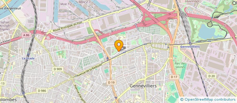 localisation de l'entreprise MONSIEUR BOUBAKAR DIAKHABY à GENNEVILLIERS