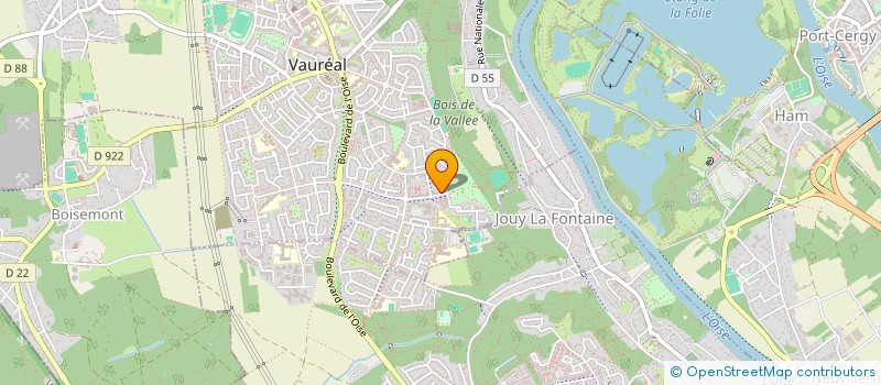 localisation de l'entreprise MONSIEUR BOUBAKARY DIARRA  VAUREAL