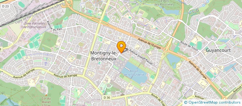 localisation de l'entreprise MONSIEUR BOUBAKARY SACKO  MONTIGNY-LE-BRETONNEUX