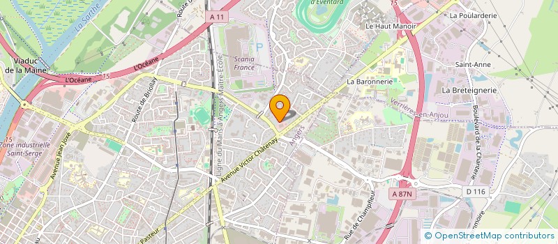 localisation de l'entreprise MONSIEUR BOUBAKER ANSEUR  ANGERS