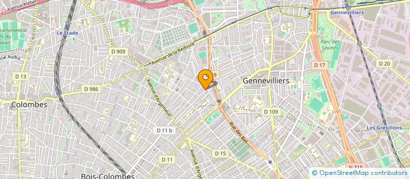 localisation de l'entreprise MONSIEUR BOUBAKER BENSI LARBI  ASNIERES-SUR-SEINE