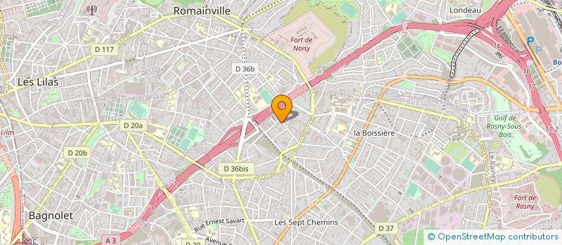 localisation de l'entreprise MONSIEUR BOUBAKER BOUKHCHIM à ROMAINVILLE
