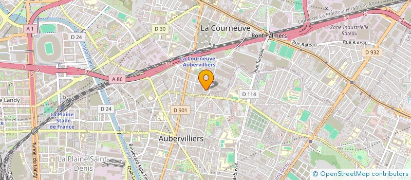 localisation de l'entreprise MONSIEUR BOUBAKER LASGAA à LA COURNEUVE